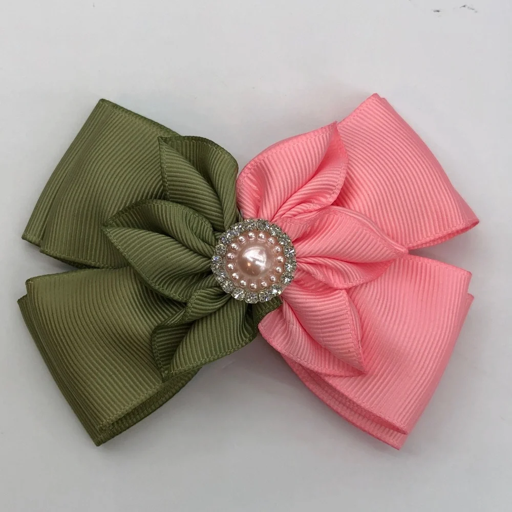 Hair bows (set of three) alligator clips